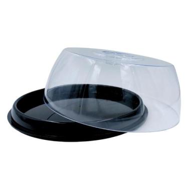 Imagem de Porta Bolo Boleira Suporte Para Bolo E Torta de Acrilico Preto - Micro