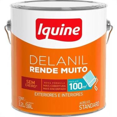 Imagem de Tinta Acrilica Standard Iquine Rende Muito 3,6L Branco Gelo