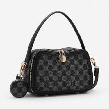 Imagem de Bolsa Feminina Chenson Original New Cristal Mão Marrom-Feminino