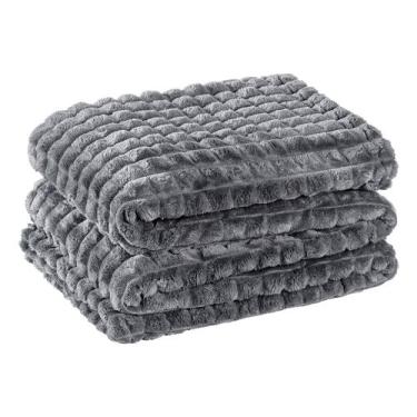 Imagem de Cobertor Ultrasoft Willow Queen 01 Peça macio bia enxovais, GRIS