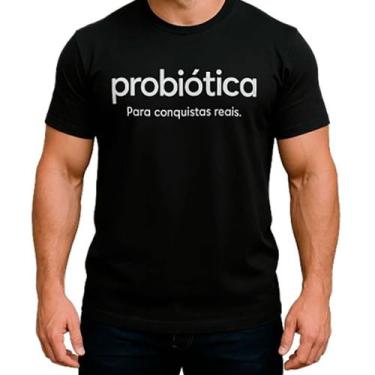 Imagem de Camiseta Dry-Fit - Tamanho P Cinza - Probiótica