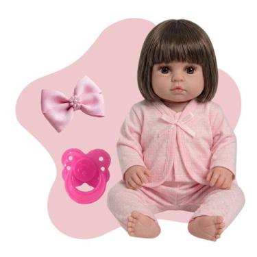 Imagem de Bebê Reborn Boneca Vinil Siliconado Realista Fofa Linda - Cegonha Rebo