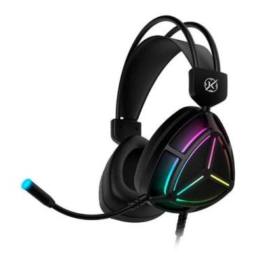 Imagem de Headset Gamer Kalkan Sven RGB 50mm Usb+3.5mm 2m Preto - Klk00053
