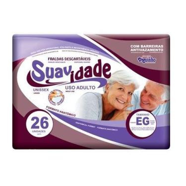 Imagem de Fralda geriátrica suavidade unissex eg c/26 unidades 90+ kg