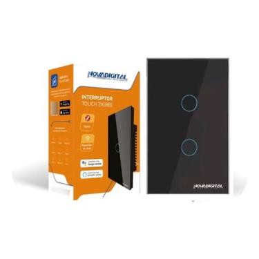 Imagem de Interruptor Inteligente Zigbee Novadigital 2 Botões Preto
