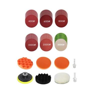 Imagem de Kit De Polimento Para Detalhamento Automotivo 3 4 5 6 Polegadas Com Li