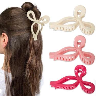 Imagem de Conjunto de grampos e laços de cabelo Bmobuo Butterfly, 3 peças para c