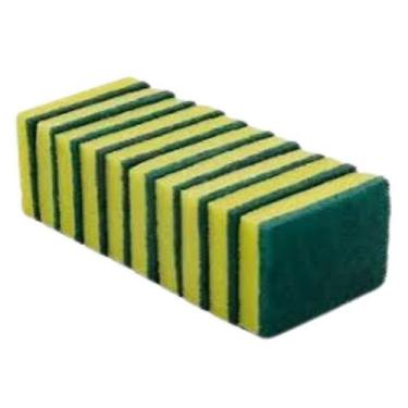 Imagem de Esponja Dupla Face Multiuso 3M 110x75 mm - Pacote com 10 Unidades - 3M