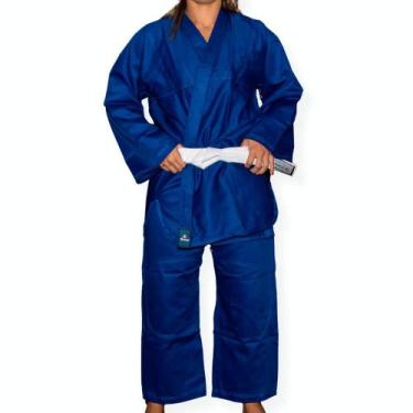 Imagem de Kimono Torah Iniciante Adulto Azul JiuJitsu Judô, A5