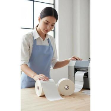 Imagem de Papel Térmico 100x150mm Branco 500 Folhas Impressão Clara - Congratula