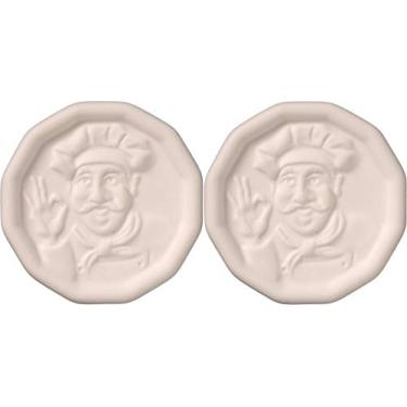 Imagem de JBK Pottery Chef Design Ceramic Pot Minder, conjunto de 2