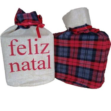Imagem de Saco Para Panetone Enfeite 30x30cm Linho