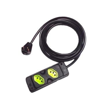 Imagem de Extensão Elétrica 10/20a 15 Metros 2 Tomadas Cabo Pp 2x1,0mm