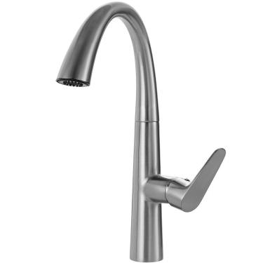 Imagem de Torneira Para Cozinha Misturador Monocomando Extensível Juruá Pingoo.casa - Prata