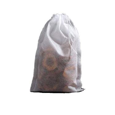 Imagem de TamBee 15 x 20 cm sacos descartáveis com cordão para infusores de chá e filtro de chá para sacos de ervas soltas de ervas de chá e especiarias Garni Potpourri (5,9 x 7,87 pol., 100