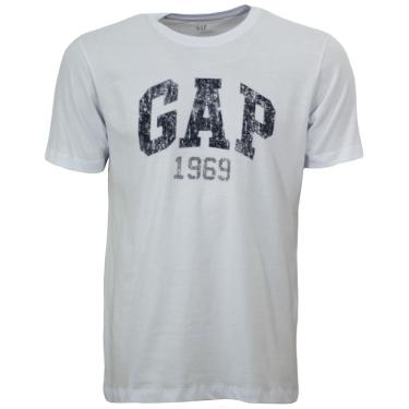 Imagem de Camiseta gap 1969 Texture Branca Masculina
