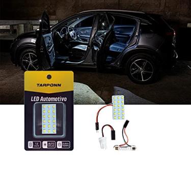 Imagem de Lâmpada LED Para Interior Carro Com Placa De 18 LEDs E 2 Conectores