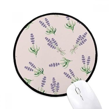 Imagem de Tapete de mouse azul lavanda com laço e flor para computador