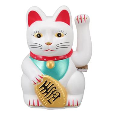 Imagem de Lucky Fortune Cat Alimentado por Bateria, Gato Japonês da Sorte Acenando, Chinês Feng Shui Lucky Beckoning Wealth Cat, para Lojas, Restaurantes, Sala de Estar e Decoração de Casa (0255C)