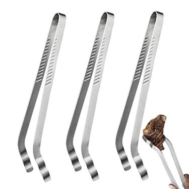 Imagem de UPTALY 3 peças de pinças de aço inoxidável, pinças de cozinha extra longas de 35 cm, pinça de comida espessa, pinças de grelha japonesa, clipe de pão, grampo de pastelaria, pinça de cozinha para churrasco