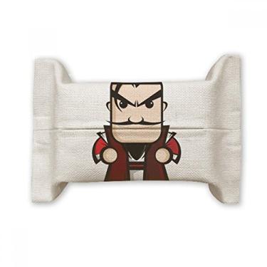 Imagem de China obra-prima chinesa chaogai desenho facial capa de papel papel lenço saco de linho algodão