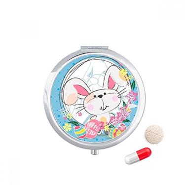 Imagem de Porta-comprimidos de coelhinho com bolso Happy Easter Religion Festival