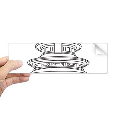 Imagem de DIYthinker China Architecture Temple of Heaven Pattern Retangular Bumper Adesivo Notebook Janela Decalque