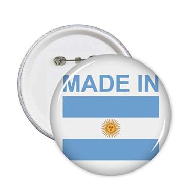 Imagem de Feito na Argentina Country Love Broches Redondos Emblema Decoração de Roupas 5 peças Presente