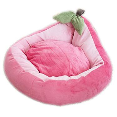 Imagem de Sofá de animal de frutas adorável sofá sofá macio e quente Cama no inverno confortável dormir ninho de gato enchido com tapete de cachorrinho lavável de algodão