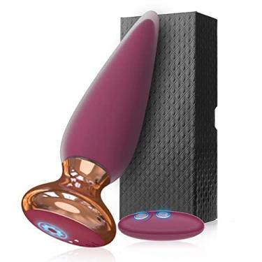 Imagem de 10 Velocidade Recarregável Remoto Anales Onda Beads Plug Masculino Dilator Butt Plug Masculino Dilator G spotter Prostata Messager Anales Seis Brinquedo para Mulheres Homens Pl02