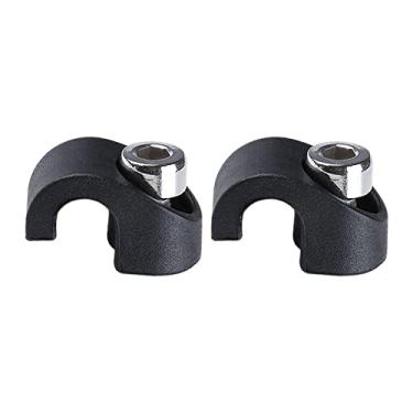 Imagem de Colaxi 2 peças carcaça de freio de bicicleta fivela clipes de cabo de bicicleta fivela de leve de mangueira de freio de de bicicleta para