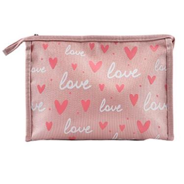 Imagem de Necessaire Feminina Love Colors Alça e Zíper 23cm Poliester