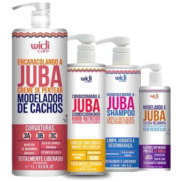 Imagem de Kit Widi Care Juba Encaracolando 1L, Shampoo, Cond e Geleia