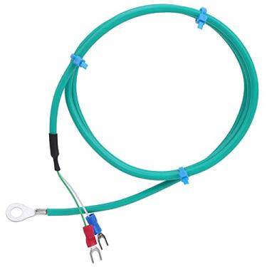 Imagem de Termopar de Silicone, Sonda de Termopar Tipo K SMD Com Furo Redondo Linha de Medição de Temperatura de Silicone 0200 Termômetros Infravermelhos de Termopar de Silicone (2m)