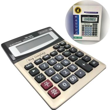 Imagem de Calculadora Eletrônica De Mesa Escritório 12 Dígitos
