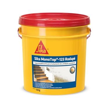 Imagem de Sika - Massa corrida - Sika Monotop-123 Rodapé branco - Tratamento e eliminação de umidade - Para rodapés - Inodora - Balde 12kg