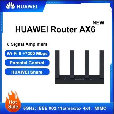 Imagem de Huawei-Roteador Sem Fio Dual-Gigabit  WiFi 6   Home Wall  AX6  7200Mbps  8 Amplificadores de Sinal