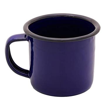 Imagem de Mimo Style Caneca Esmaltada na Cor Azul 150ml, em Ferro Esmaltado. Sirva Chás, Chocolate Quente, Leite, Café e Outras Bebidas Com Todo Charme. Resistente e Durável, Produto Ideal Para o Dia a Dia