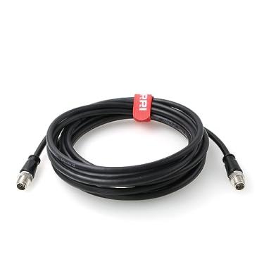 Imagem de DRRI Cabo de extensão CAT 6 blindado macho para M12 codificado por X macho para aplicações de rede industrial ao ar livre