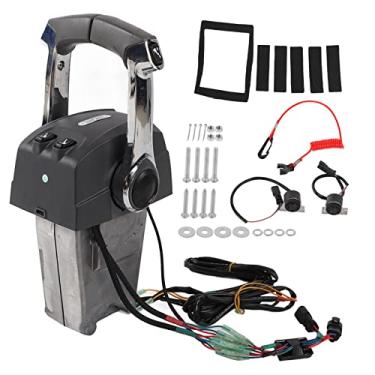 Imagem de Kit de Caixa de Controle Remoto do Acelerador de Popa, Acessório Marinho de Alavanca Dupla para Motores de Barco Johnson, 5006184
