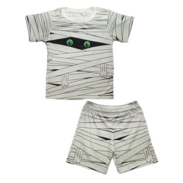 Imagem de Conjunto Infantil Temático Fantasia Múmia Com Camiseta e Short