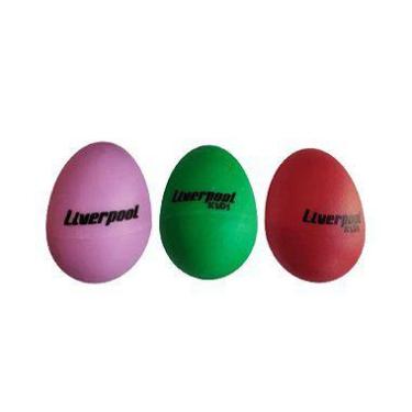 Imagem de Ganza Ovinho Egg Shaker Colorido Infantil Liverpool 3 Unidades