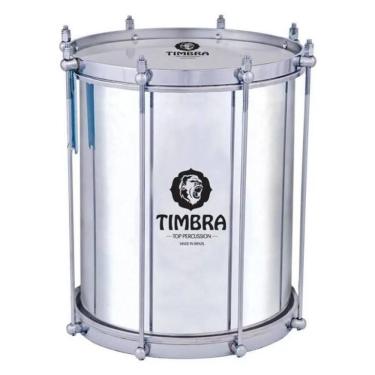 Imagem de Repinique 10X30 Timbra Aluminio Polido C/Aro Cromado Pele Leitosa