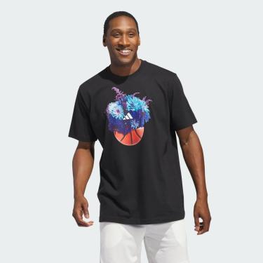 Imagem de Camiseta Adidas Estampada Floral Hoops Masculina-Masculino
