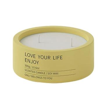 Imagem de 2 peças copo de vela de cerâmica minimalista e criativo nórdico para casa, vela de soja, copo vazio para casamento, jantar, festa-curta 9-OW-0238 aroma de groselha preta