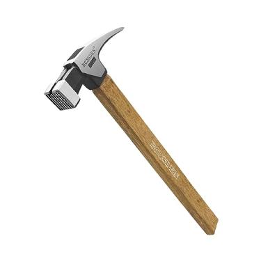 Imagem de Martelo de garra, martelo BOOSDEN de 425 g, martelo de moldura com cabeça de aço moído, martelo de carpinteiro com cabo e escala de bambu, martelo de prego com suporte magnético de unha para reparo