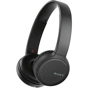 Imagem de Sony WH-CH510 Fones de ouvido Bluetooth sem fio com microfone, 35 horas de vida útil da bateria com carregamento rápido, estilo supra-auricular, chamada mãos-livres, assistente de voz – Preto