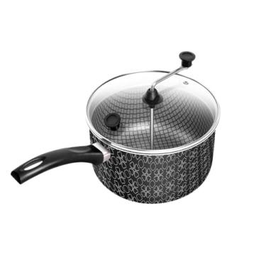 Imagem de Pipoqueira Com Tampa De Vidro Antiaderente Preto