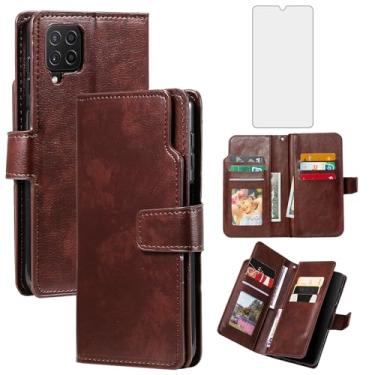 Imagem de Asuwish Capa de telefone para Samsung Galaxy A42 5G capa carteira com protetor de tela de vidro temperado flip porta-cartão de crédito slot suporte bolsa fólio bolso celular celular A 42 G5 42A S42 4G