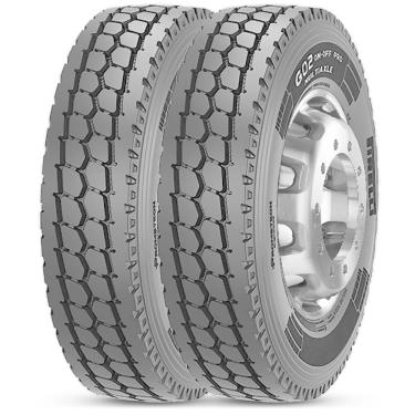 Imagem de 2 Pneu 295/80R22.5 Pirelli G02 On-Off Pro Multiaxle 152/148L